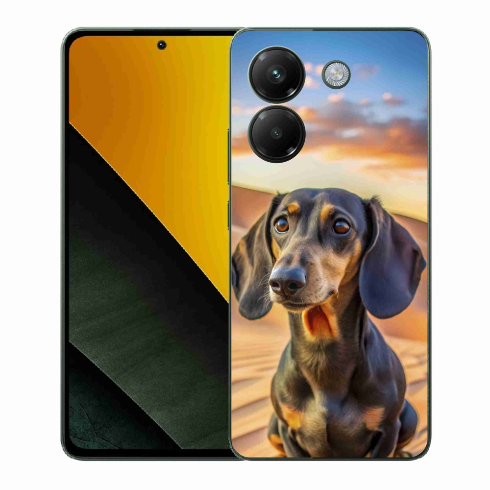 Gelový kryt mmCase na Xiaomi Poco M7 Pro - jezevčík 3 