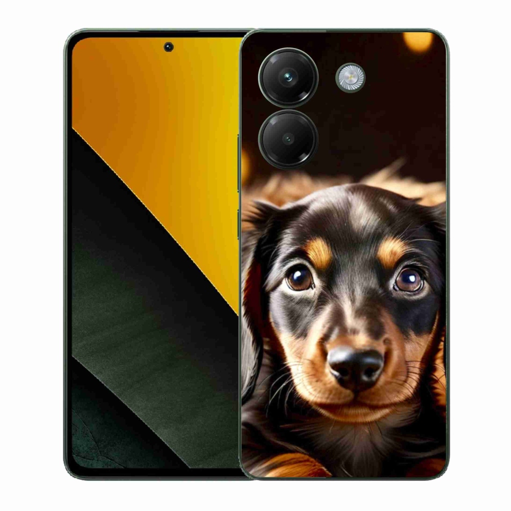 Gelový kryt mmCase na Xiaomi Poco M7 Pro - jezevčík