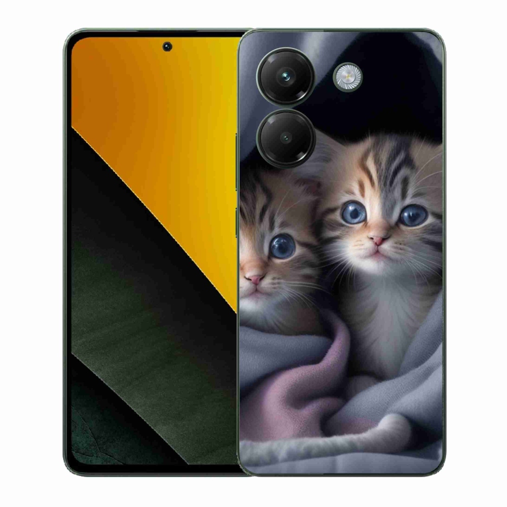 Gelový kryt mmCase na Xiaomi Poco M7 Pro - kočičí duo 2