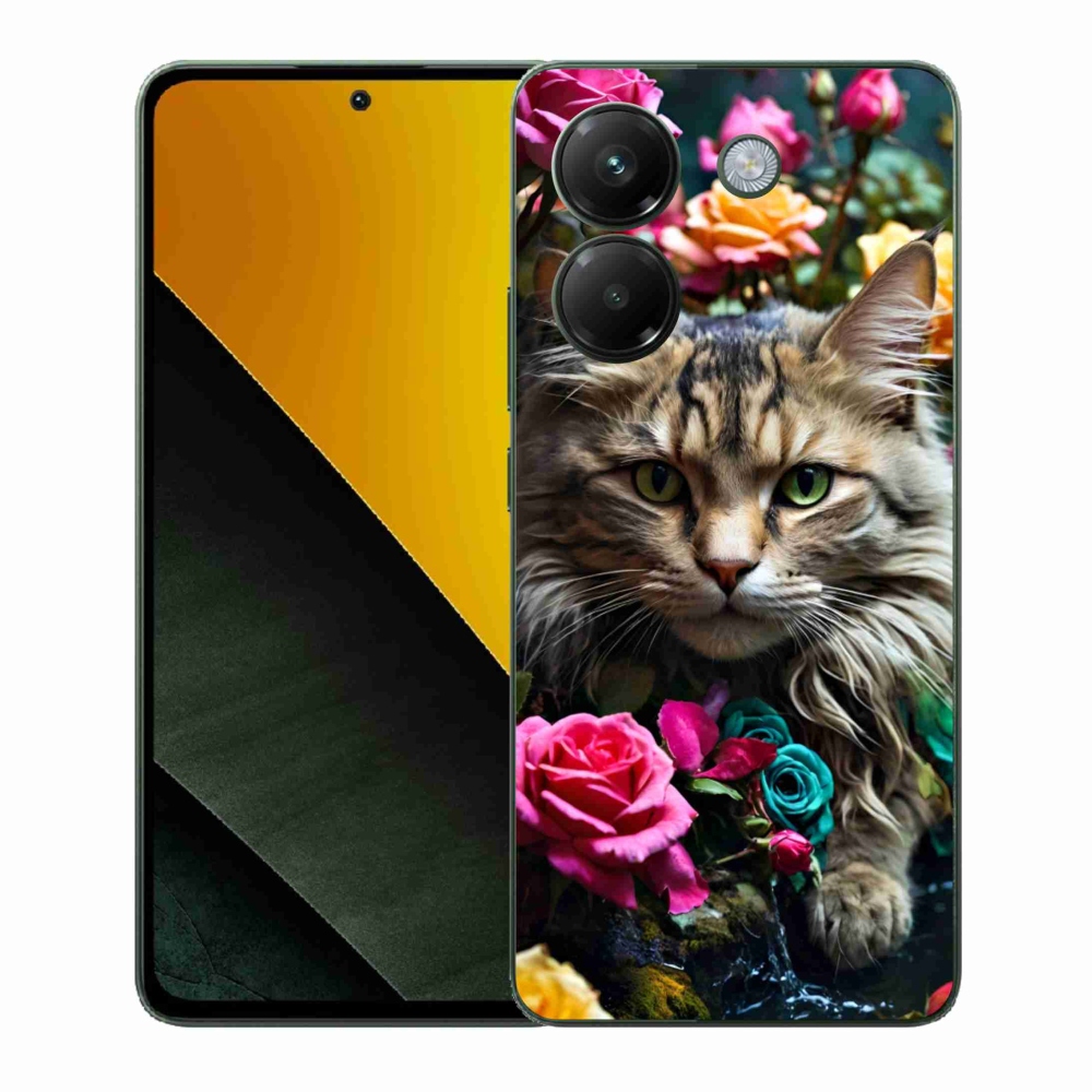 Gelový kryt mmCase na Xiaomi Poco M7 Pro - kočíčí pohled 2