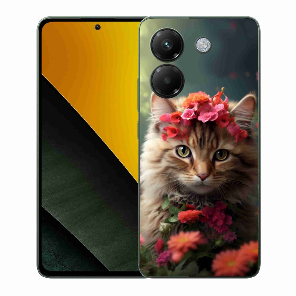 Gelový kryt mmCase na Xiaomi Poco M7 Pro - kočíčí princezna