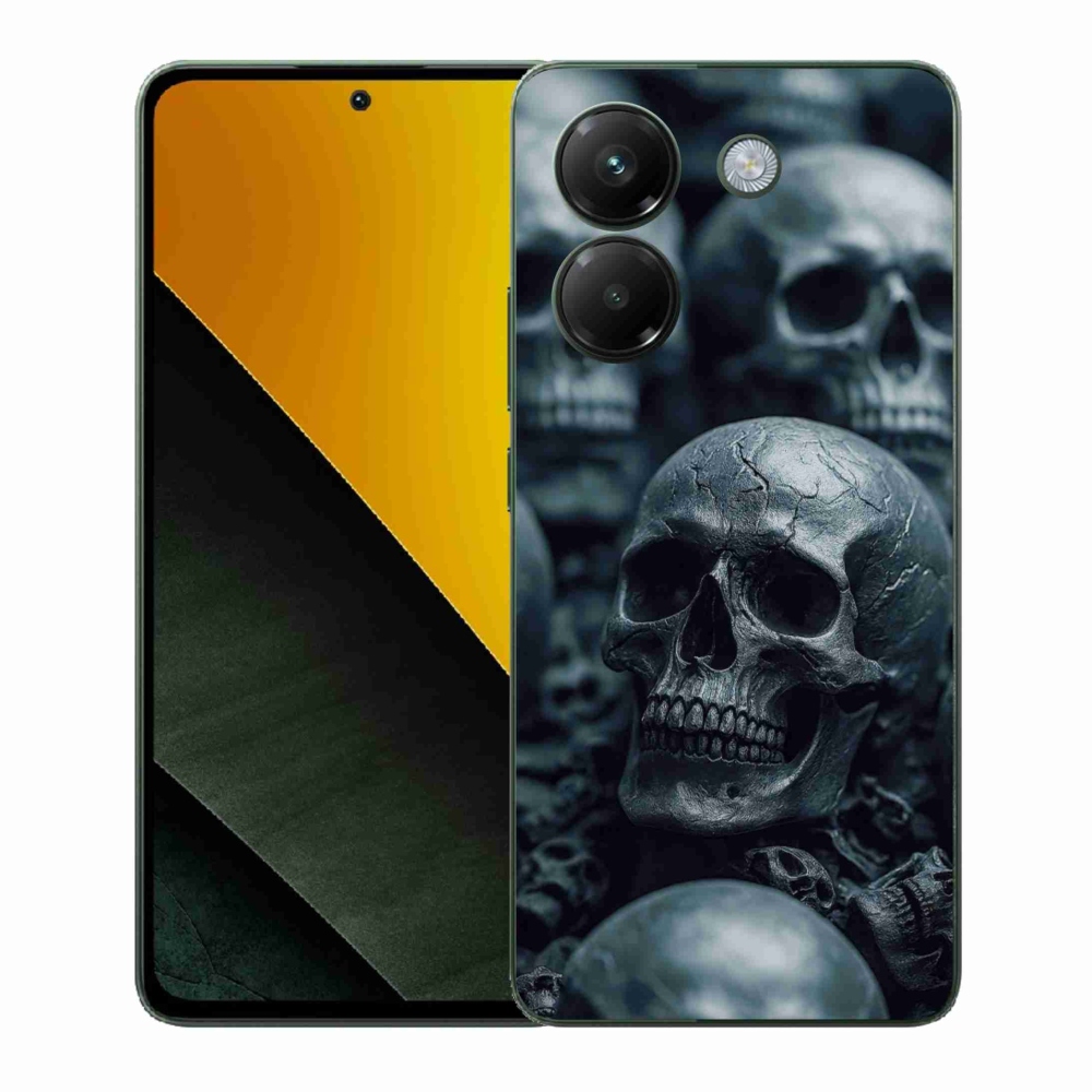 Gelový kryt mmCase na Xiaomi Poco M7 Pro - lebka 2