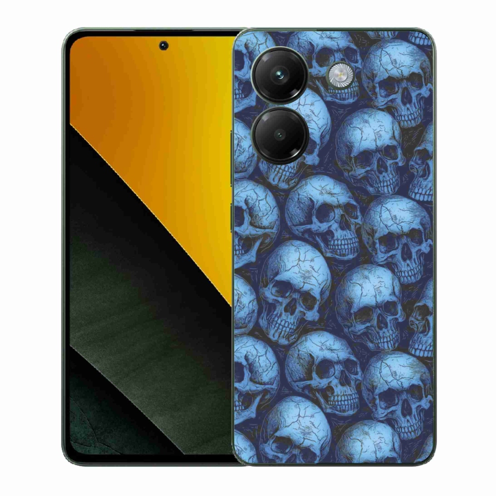 Gelový kryt mmCase na Xiaomi Poco M7 Pro - lebky