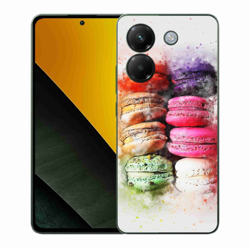 Gelový kryt mmCase na Xiaomi Poco M7 Pro - makrónky