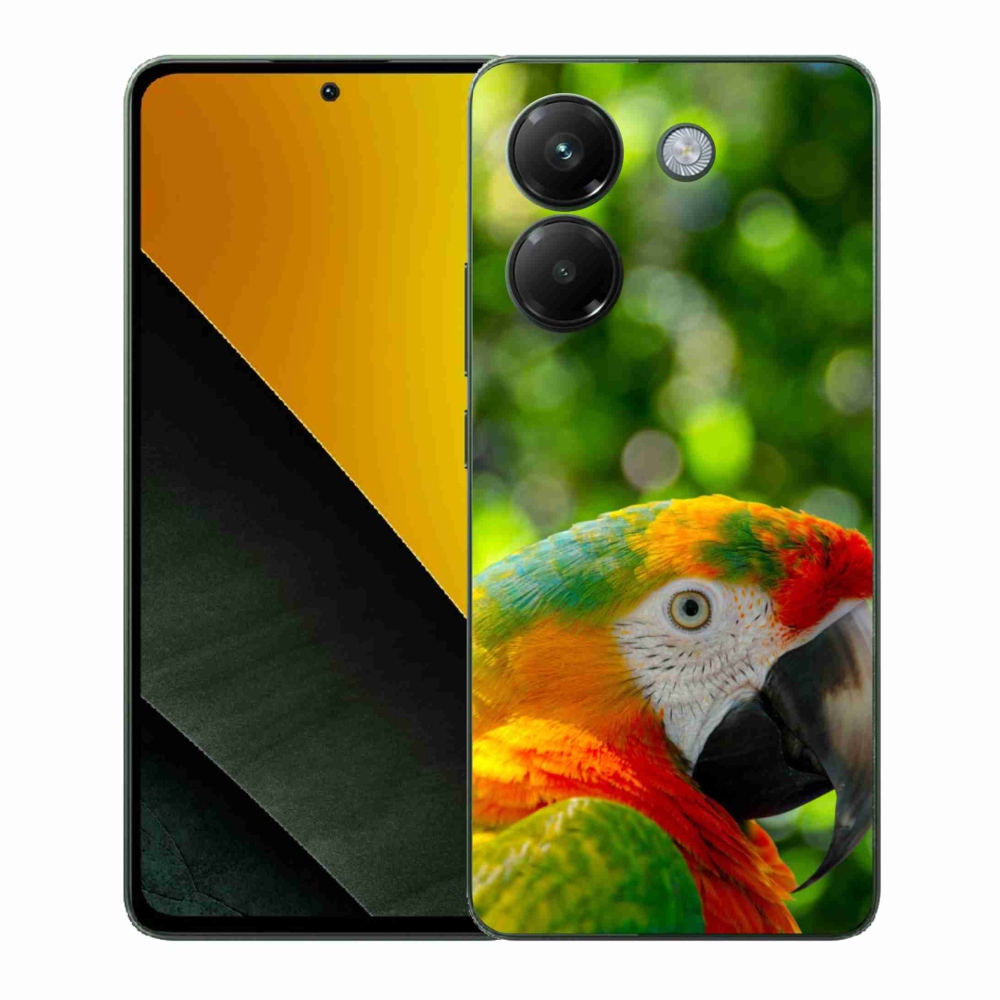 Gelový kryt mmCase na Xiaomi Poco M7 Pro - papoušek ara 3