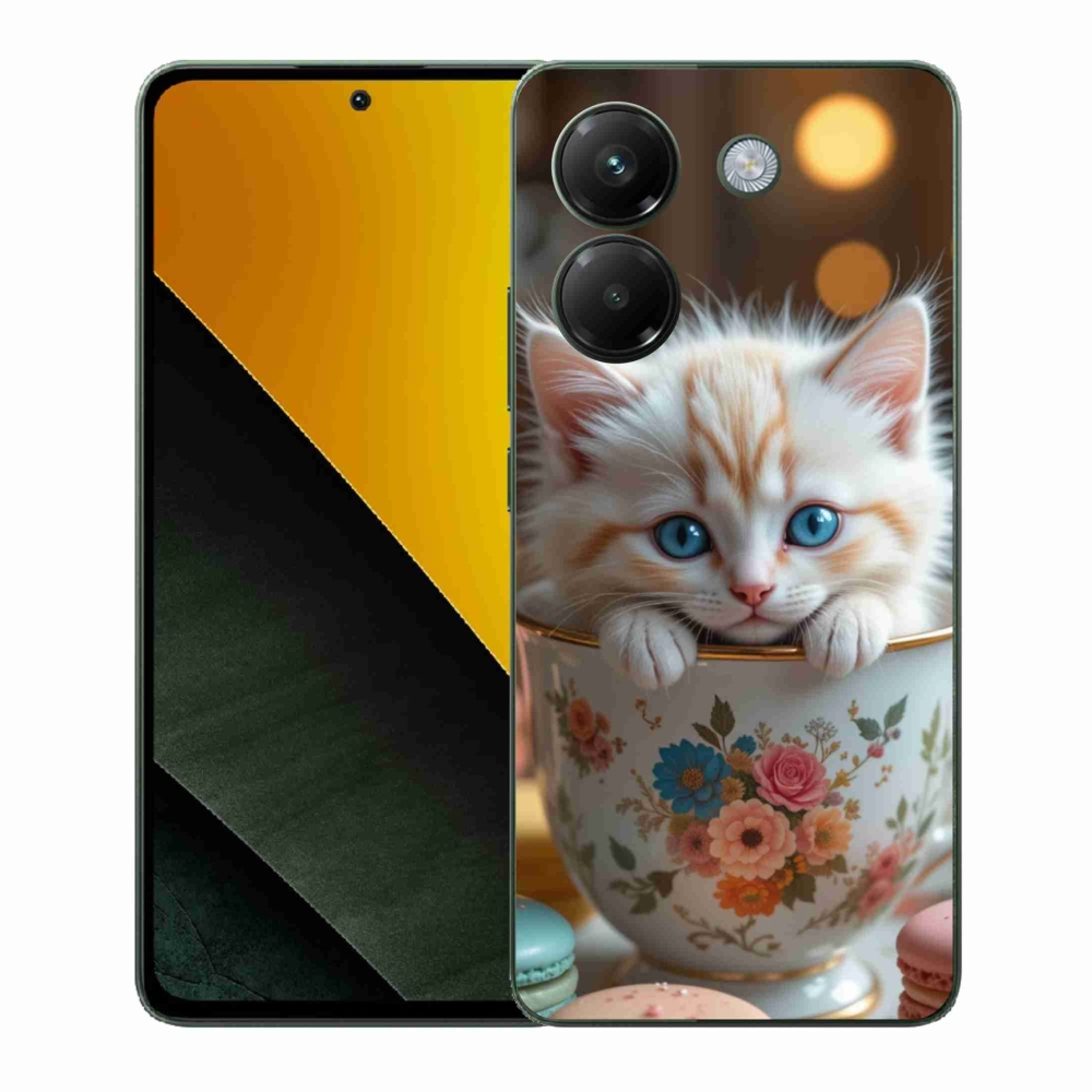 Gelový kryt mmCase na Xiaomi Poco M7 Pro - roztomilé kotě 6