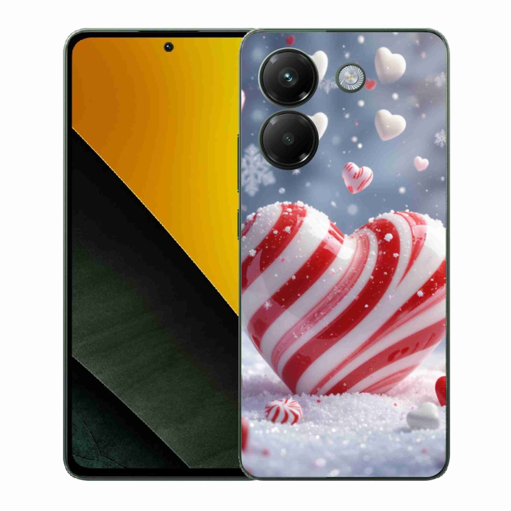 Gelový kryt mmCase na Xiaomi Poco M7 Pro - sladké srdce