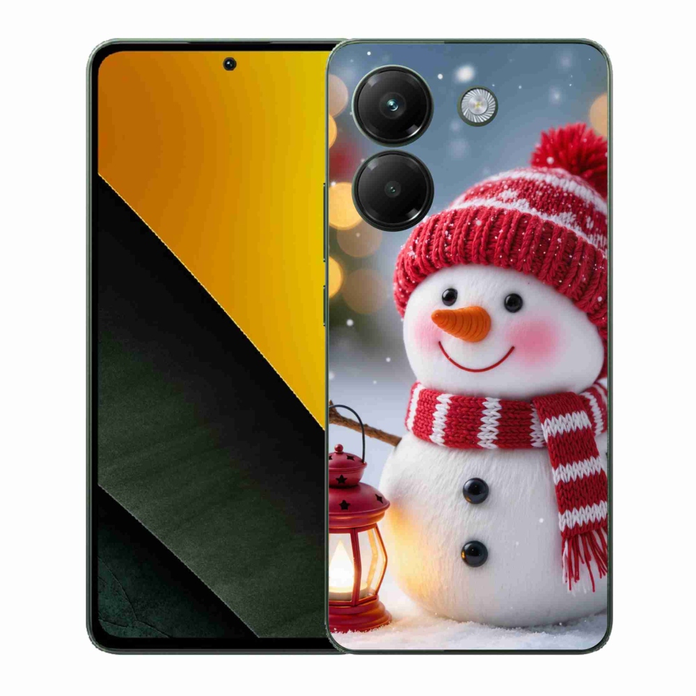 Gelový kryt mmCase na Xiaomi Poco M7 Pro - sněhulák 2
