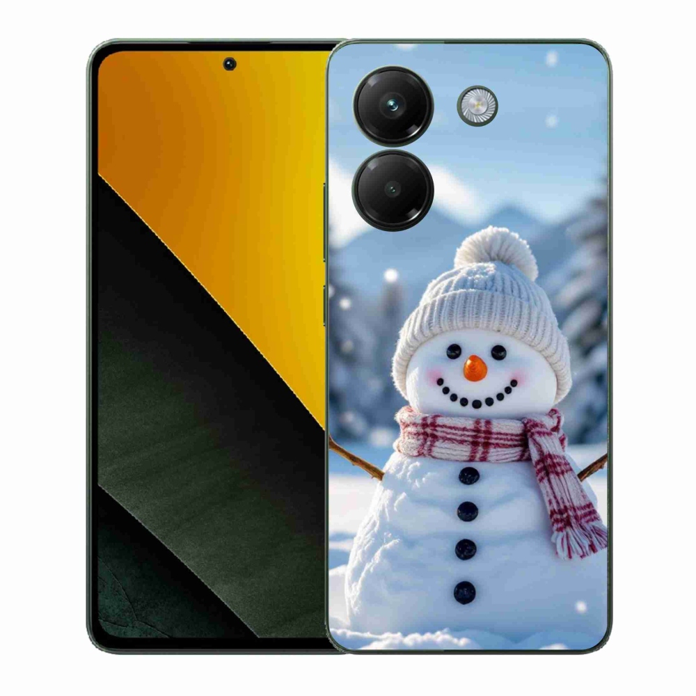Gelový kryt mmCase na Xiaomi Poco M7 Pro - sněhulák 3