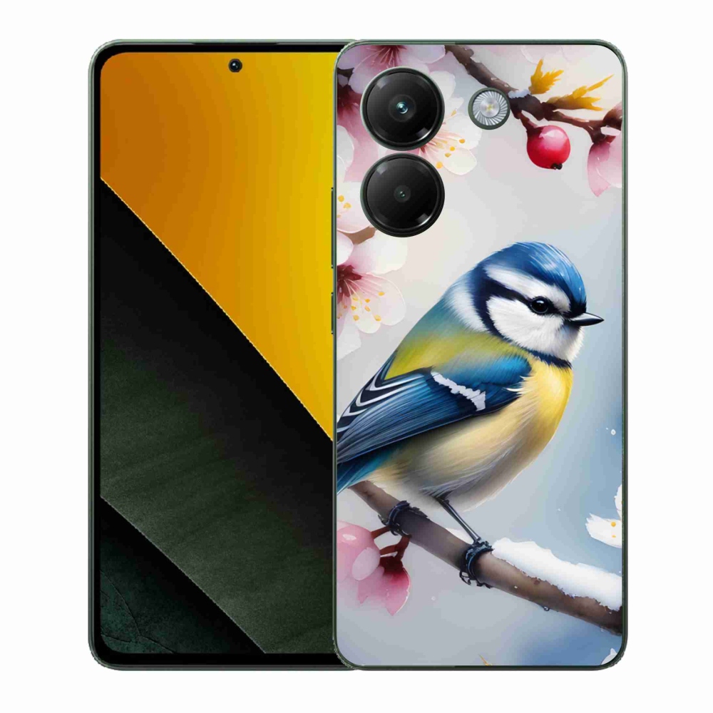 Gelový kryt mmCase na Xiaomi Poco M7 Pro - sýkorka