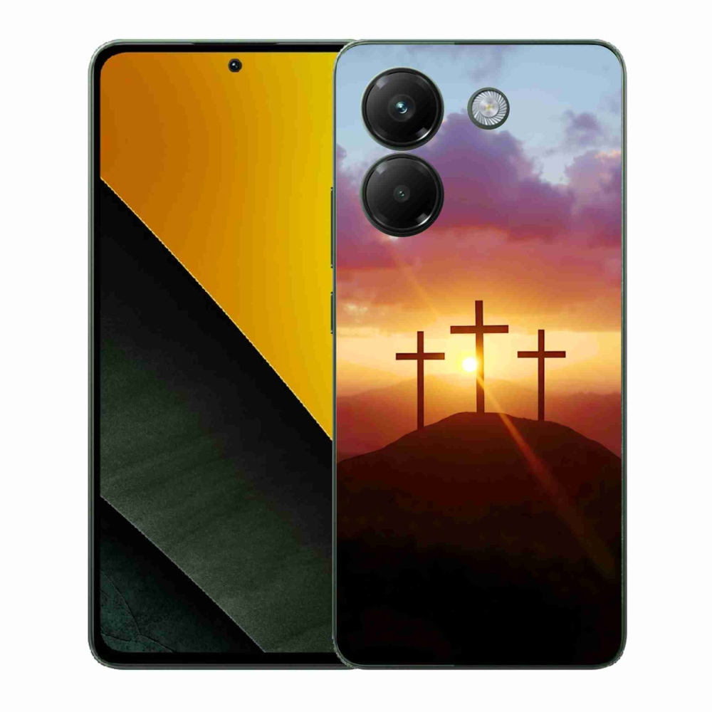 Gelový kryt mmCase na Xiaomi Poco M7 Pro - tři kříže