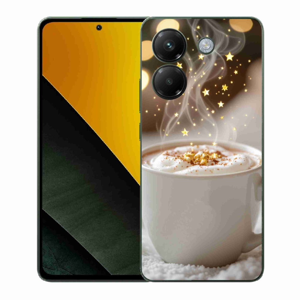 Gelový kryt mmCase na Xiaomi Poco M7 Pro - vánoční horký nápoj