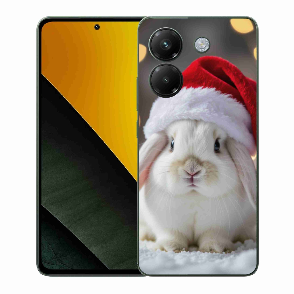 Gelový kryt mmCase na Xiaomi Poco M7 Pro - vánoční králík