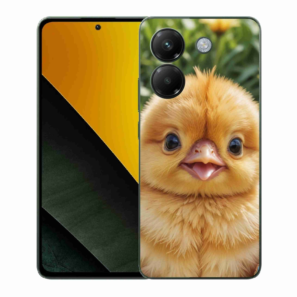 Gelový kryt mmCase na Xiaomi Poco M7 Pro - veselé kuřátko