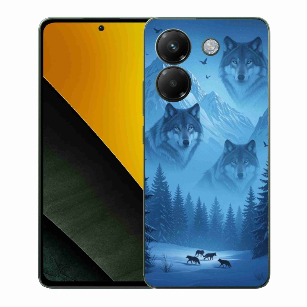 Gelový kryt mmCase na Xiaomi Poco M7 Pro - vlčí smečka