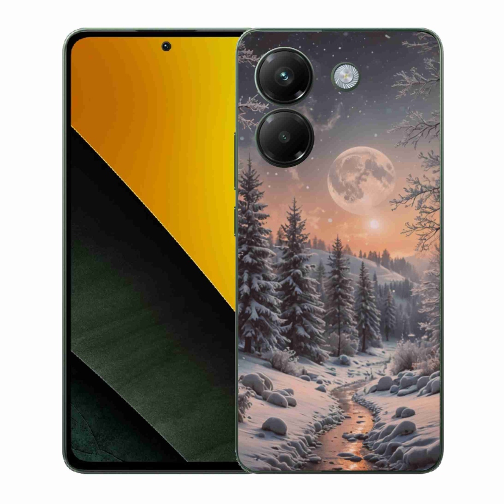 Gelový kryt mmCase na Xiaomi Poco M7 Pro - zimní krajina 2