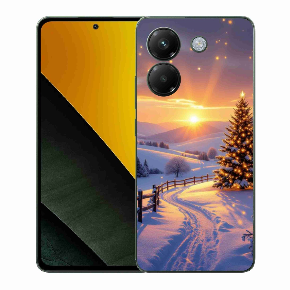 Gelový kryt mmCase na Xiaomi Poco M7 Pro - zimní krajina