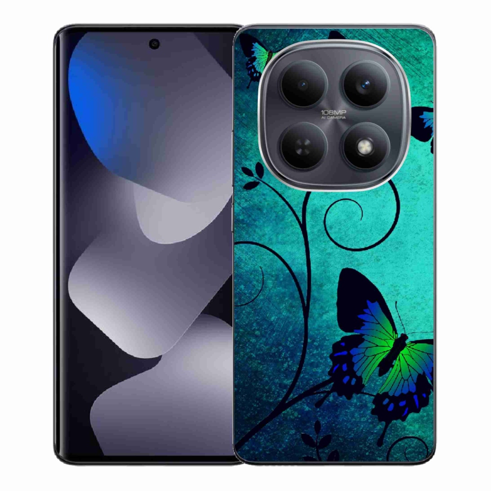 Gelový kryt mmCase na Xiaomi Poco M8 5G/Redmi Note 15 5G/4G - barevní motýli