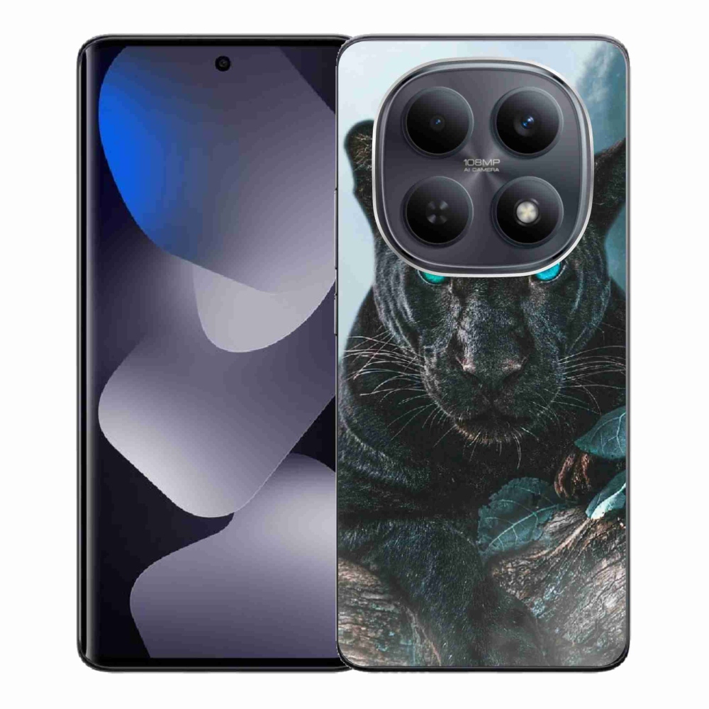 Gelový kryt mmCase na Xiaomi Poco M8 5G/Redmi Note 15 5G/4G - černý panter