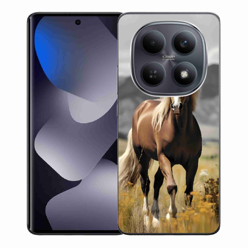 Gelový kryt mmCase na Xiaomi Poco M8 5G/Redmi Note 15 5G/4G - hnědý kůň 1