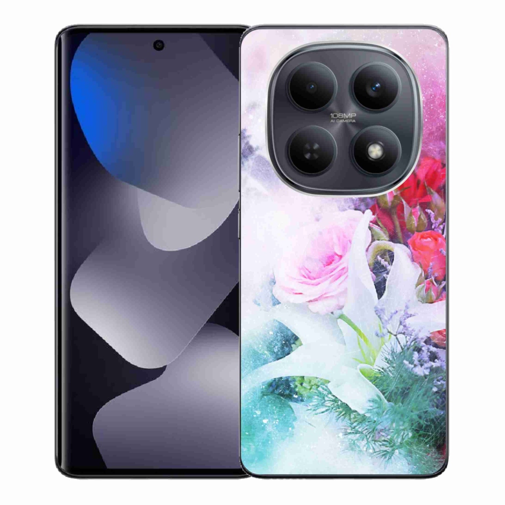 Gelový kryt mmCase na Xiaomi Poco M8 5G/Redmi Note 15 5G/4G - květiny 4