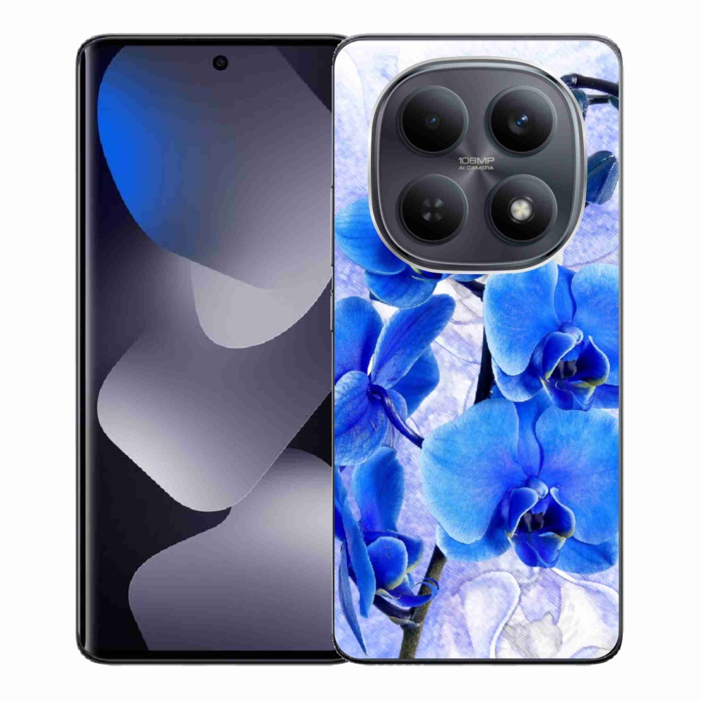 Gelový kryt mmCase na Xiaomi Poco M8 5G/Redmi Note 15 5G/4G - modré květy