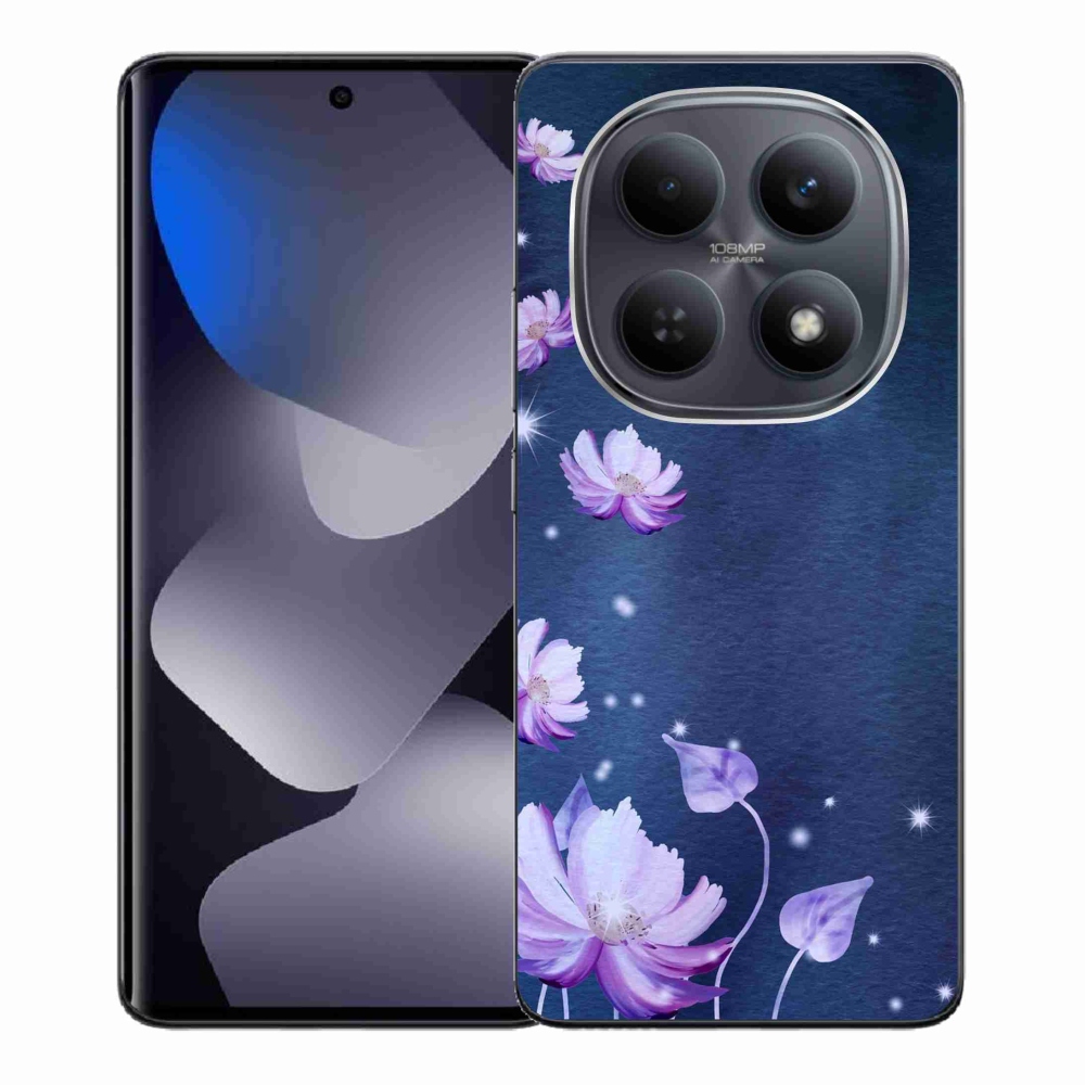 Gelový kryt mmCase na Xiaomi Poco M8 5G/Redmi Note 15 5G/4G - padající květy