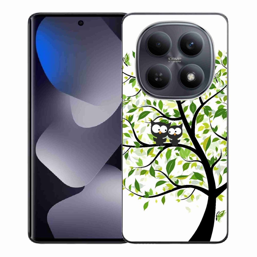 Gelový kryt mmCase na Xiaomi Poco M8 5G/Redmi Note 15 5G/4G - sovičky na stromě