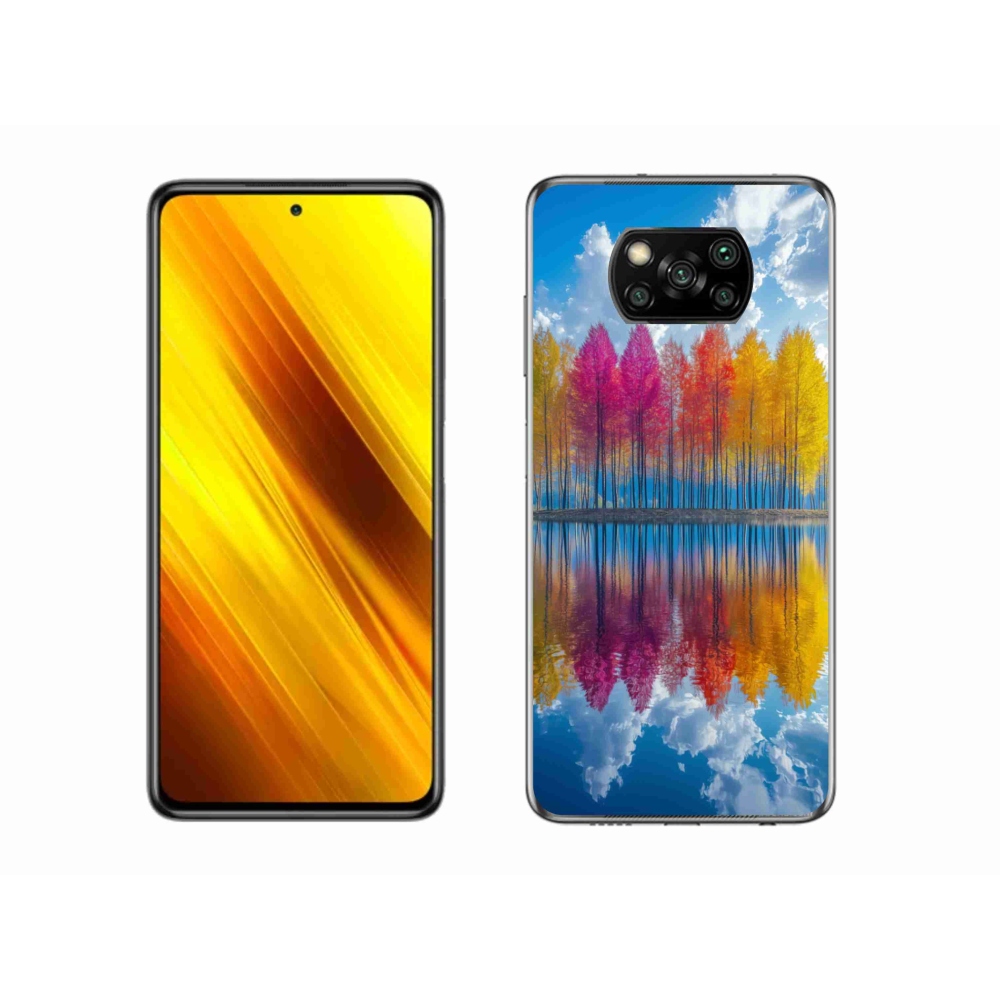 Gelový kryt mmCase na Xiaomi Poco X3 - barevné stromy