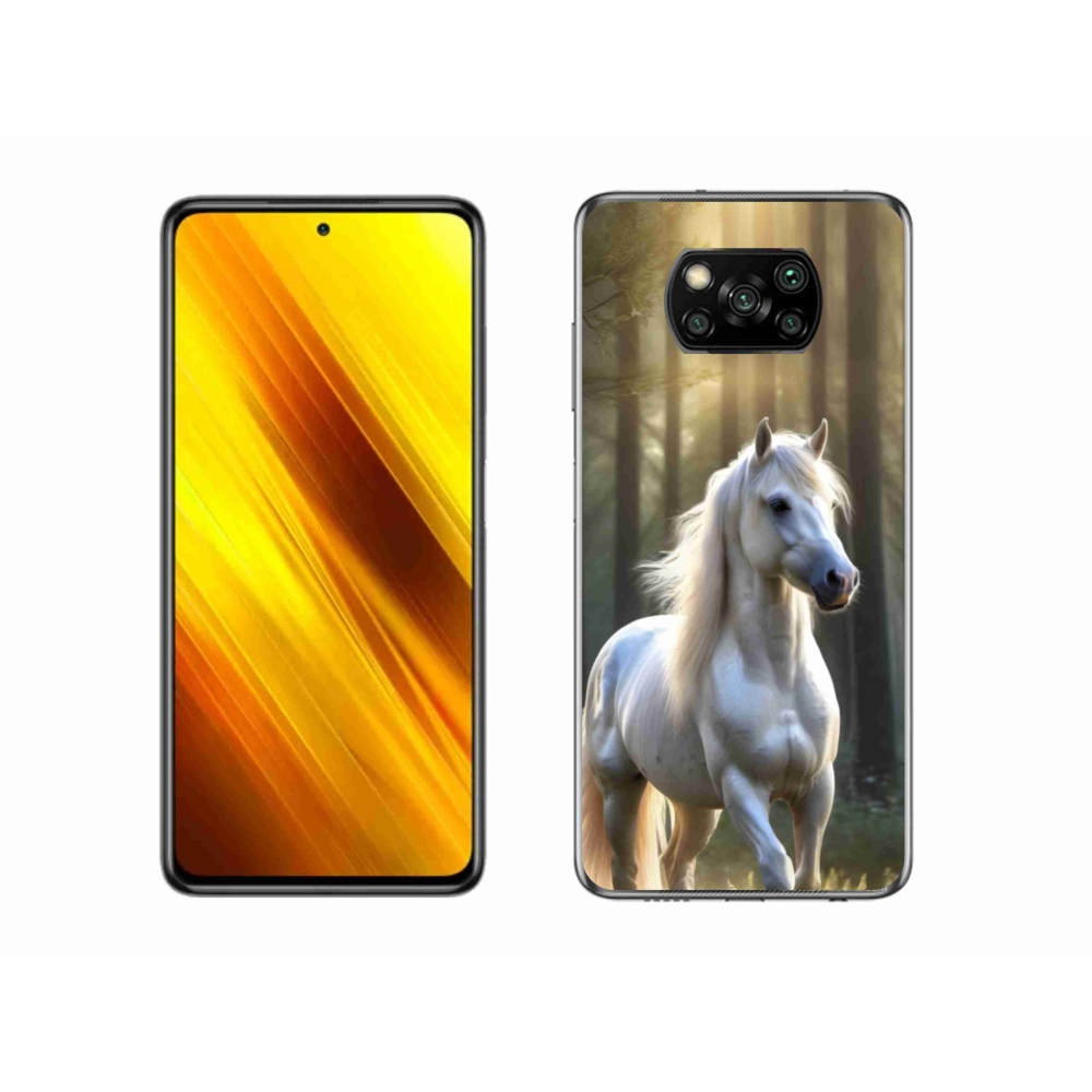 Gelový kryt mmCase na Xiaomi Poco X3 - bílý kůň 3