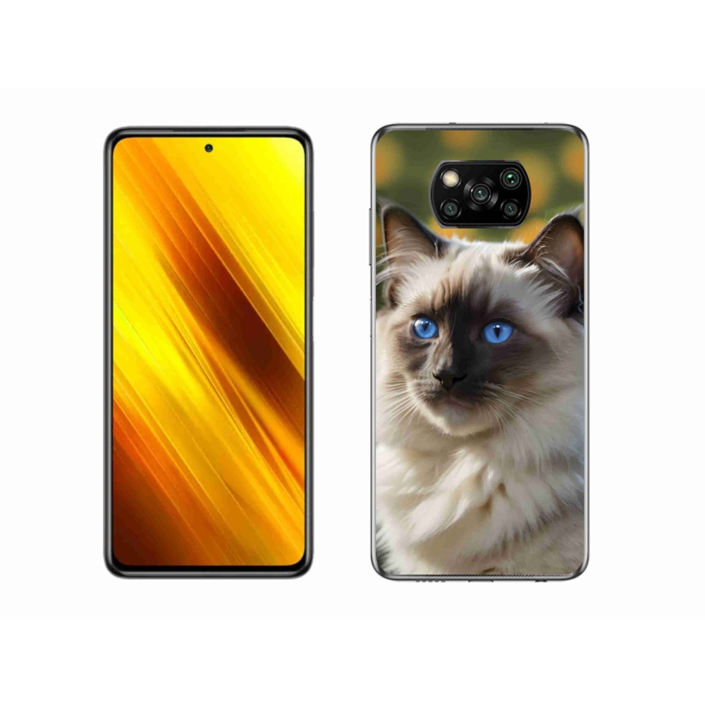 Gelový kryt mmCase na Xiaomi Poco X3 - bílý ragdoll