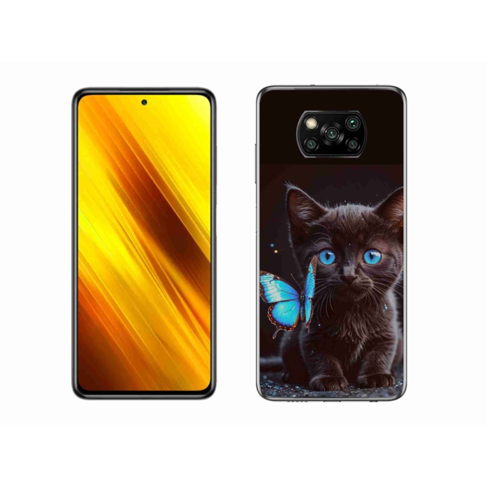 Gelový kryt mmCase na Xiaomi Poco X3 - černé kotě 3