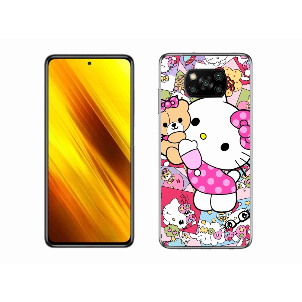 Gelový kryt mmCase na Xiaomi Poco X3 - cute kitty