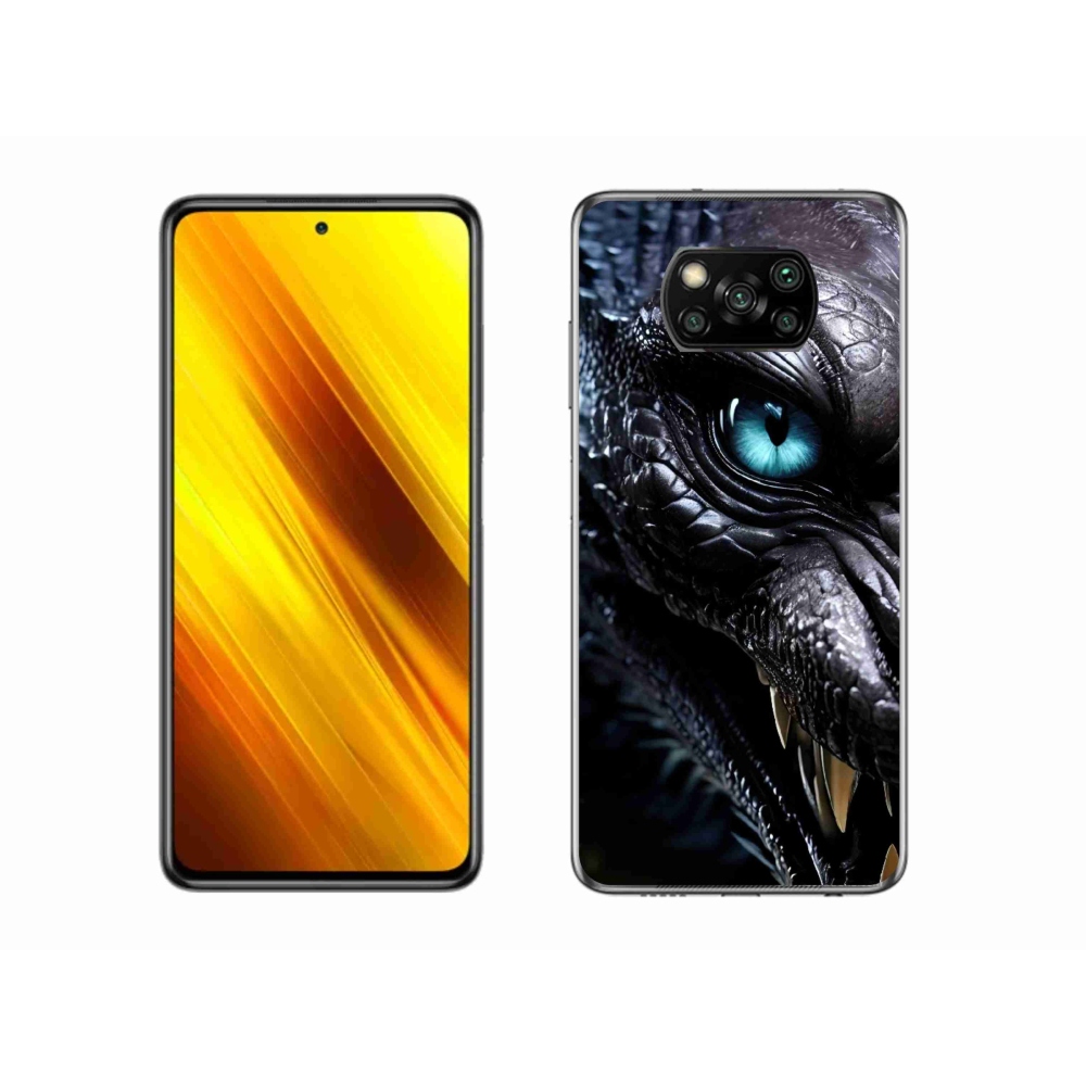 Gelový kryt mmCase na Xiaomi Poco X3 - dračí pohled
