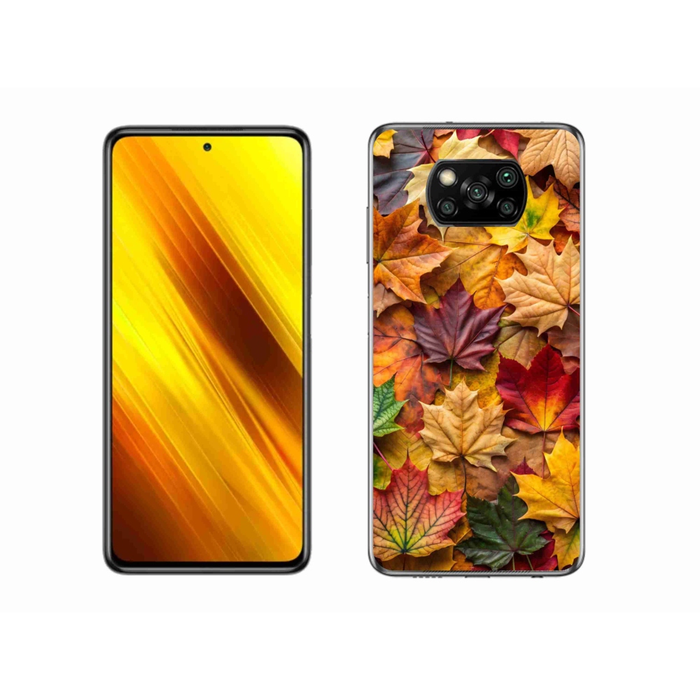 Gelový kryt mmCase na Xiaomi Poco X3 - javorové listy 2