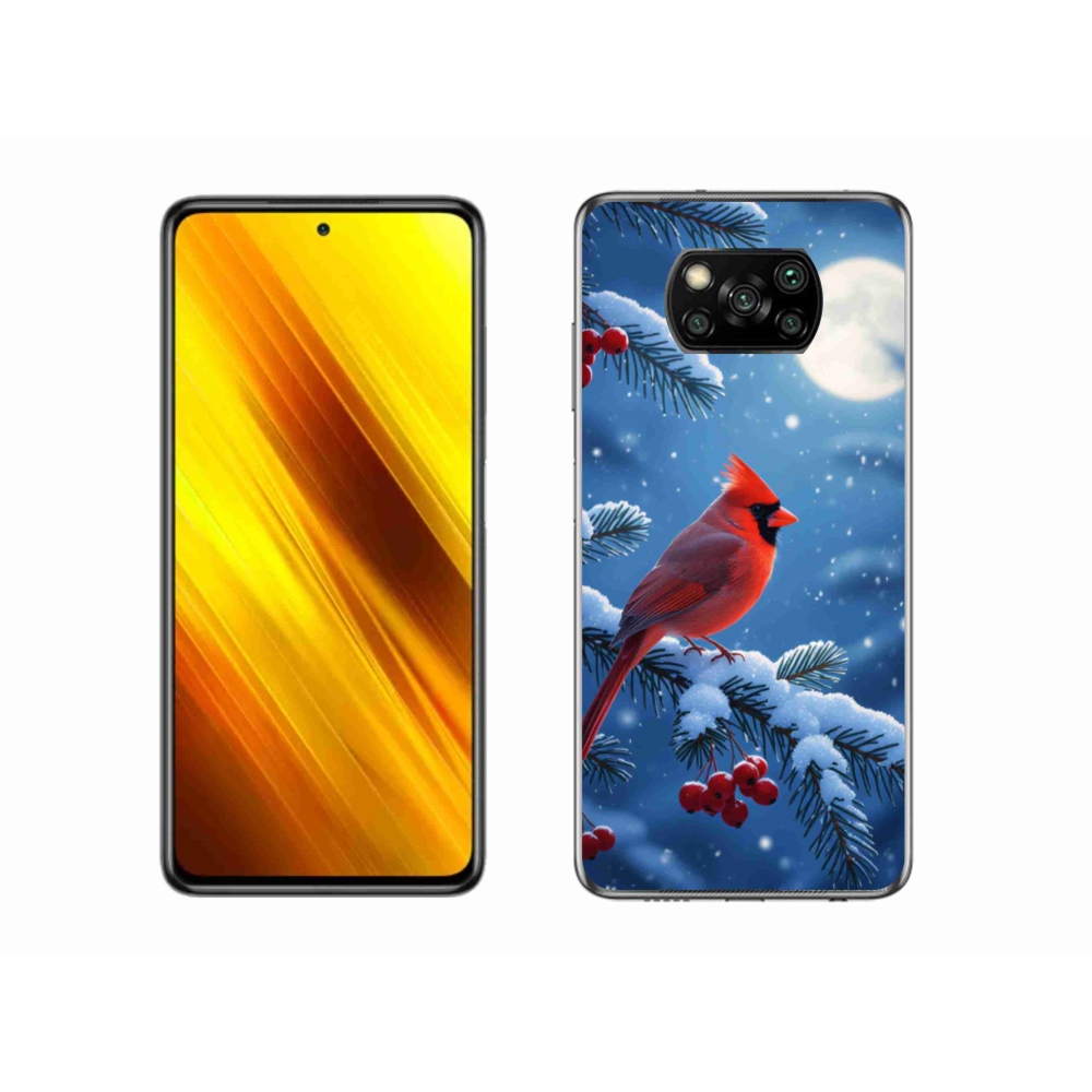 Gelový kryt mmCase na Xiaomi Poco X3 - kardinál červený