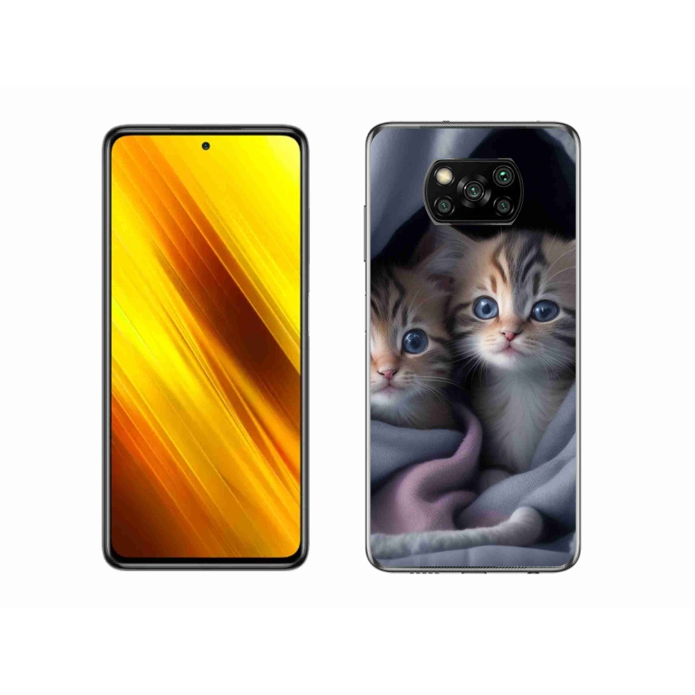 Gelový kryt mmCase na Xiaomi Poco X3 - kočičí duo 2