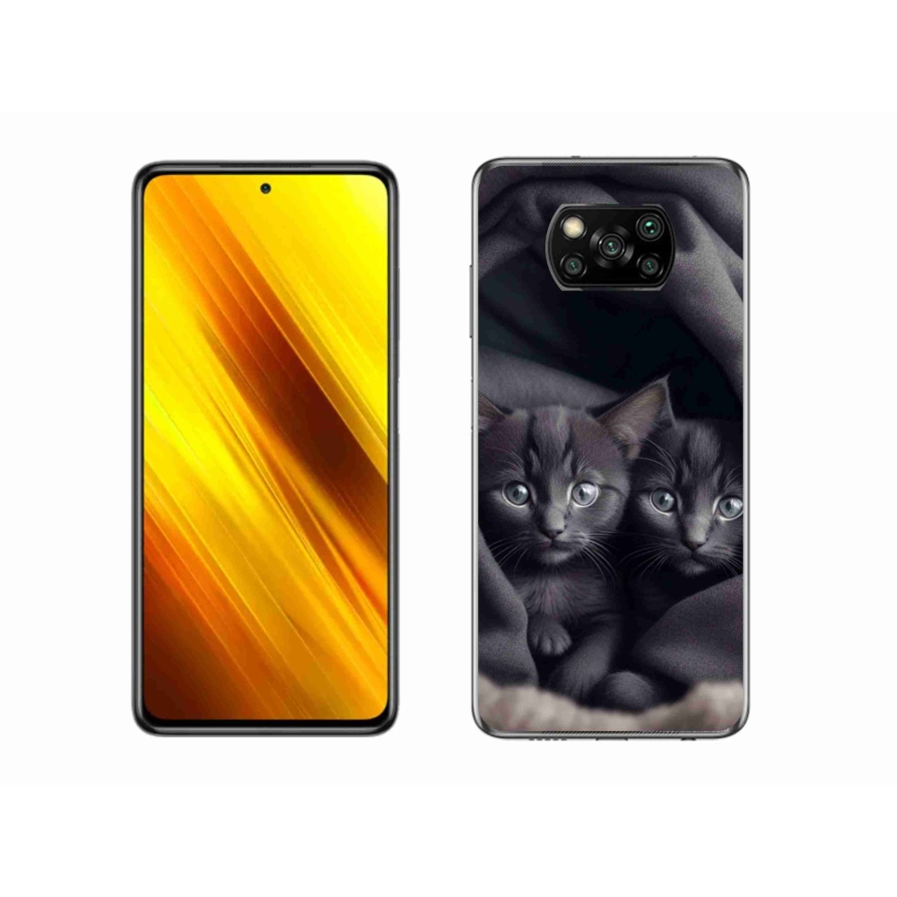 Gelový kryt mmCase na Xiaomi Poco X3 - kočičí duo