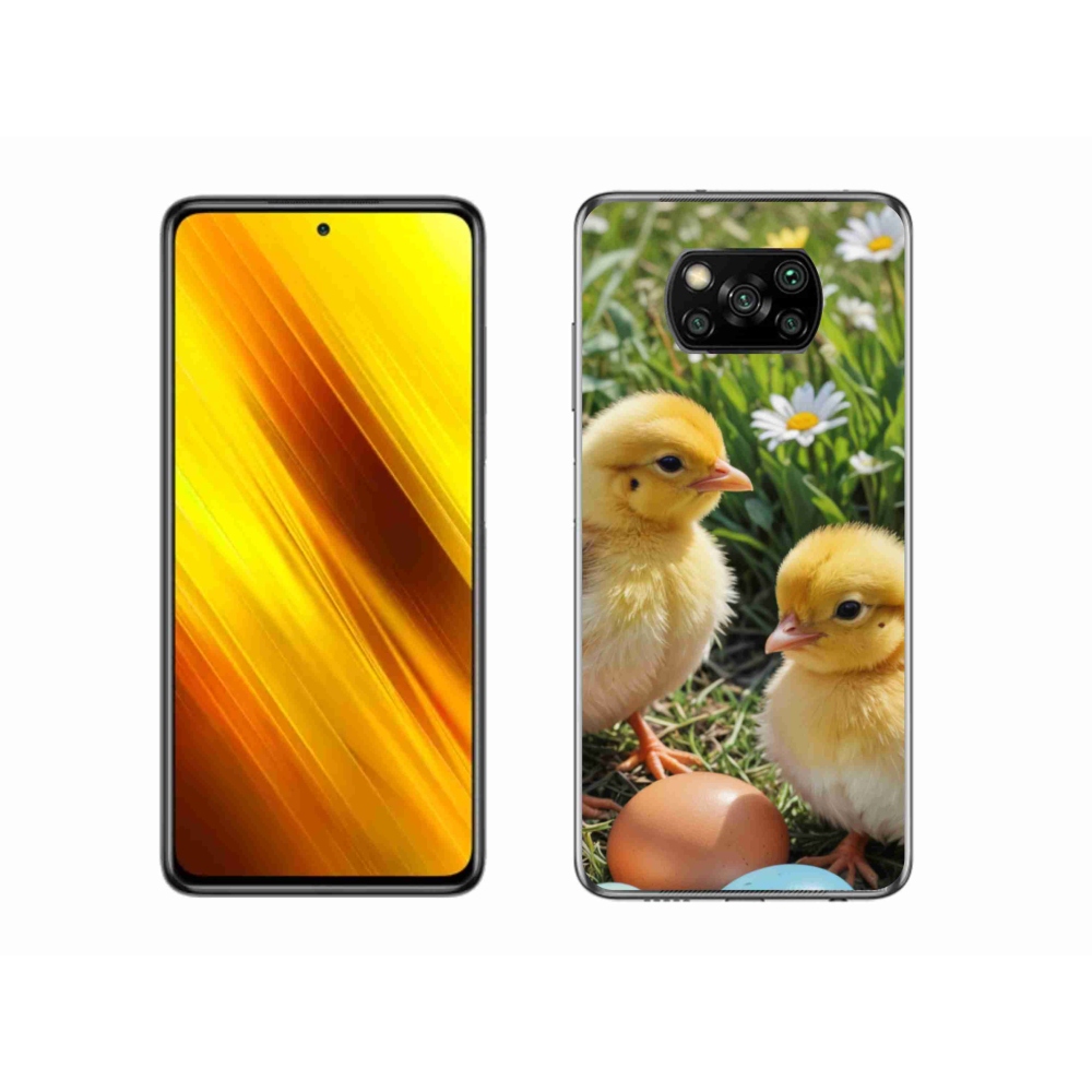 Gelový kryt mmCase na Xiaomi Poco X3 - kuřátka