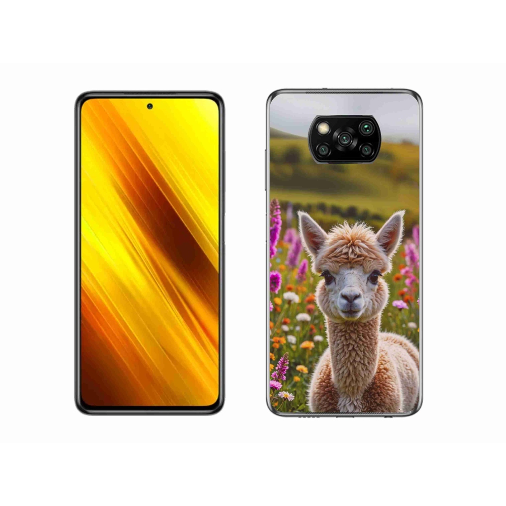 Gelový kryt mmCase na Xiaomi Poco X3 - lama na louce