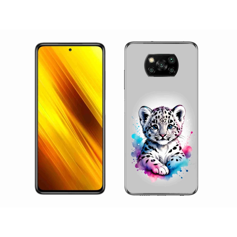 Gelový kryt mmCase na Xiaomi Poco X3 - levhartí mládě