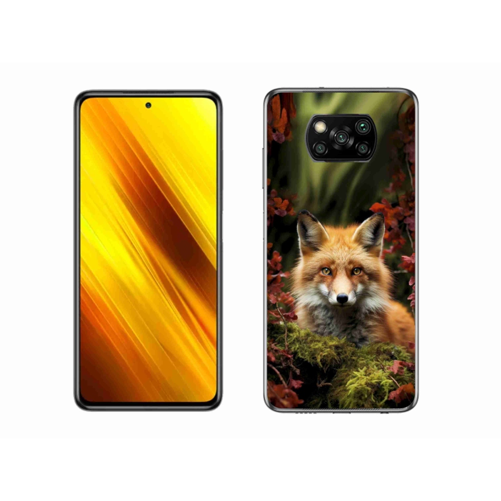 Gelový kryt mmCase na Xiaomi Poco X3 - liška v lese