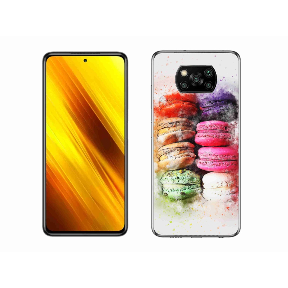 Gelový kryt mmCase na Xiaomi Poco X3 - makrónky