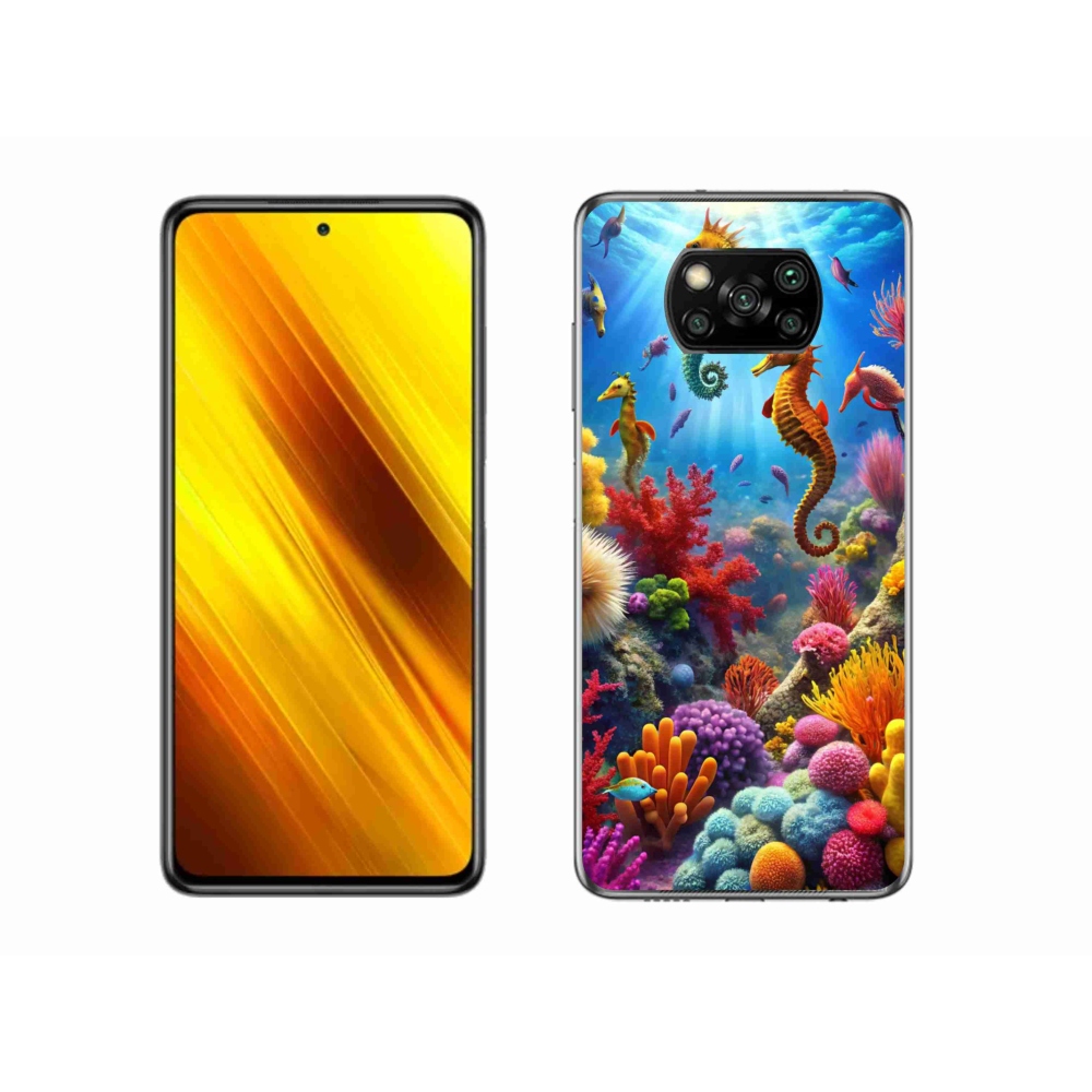 Gelový kryt mmCase na Xiaomi Poco X3 - mořský svět 3