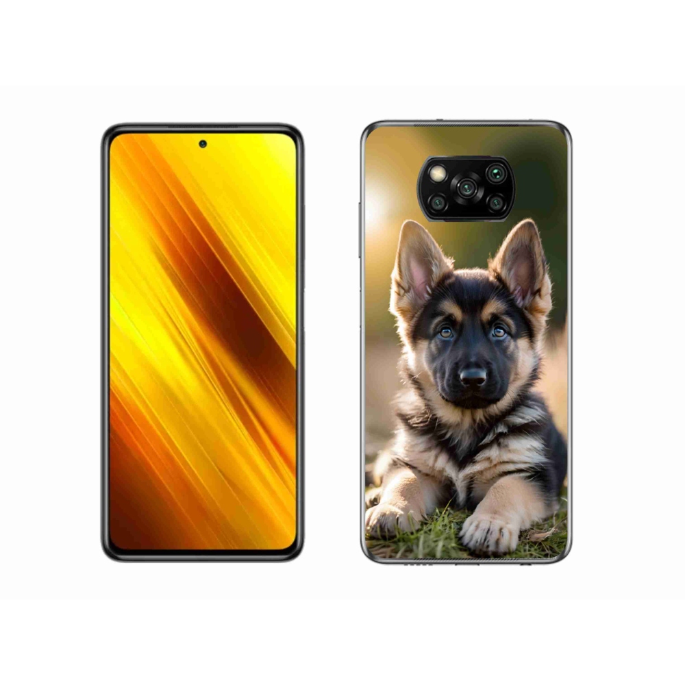 Gelový kryt mmCase na Xiaomi Poco X3 - německý ovčák v přírodě