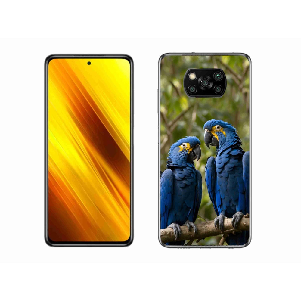 Gelový kryt mmCase na Xiaomi Poco X3 - papouščí duo