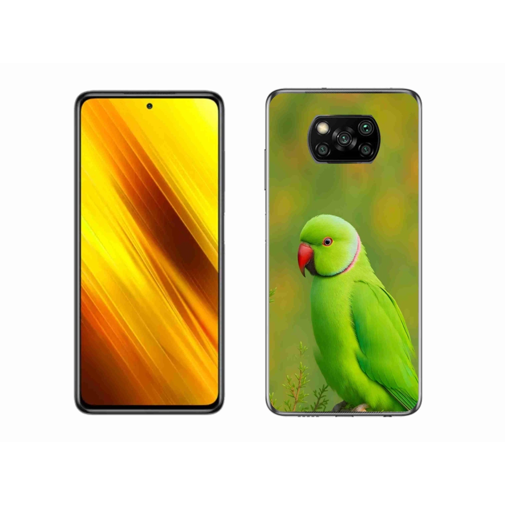 Gelový kryt mmCase na Xiaomi Poco X3 - papoušek alexandr 2