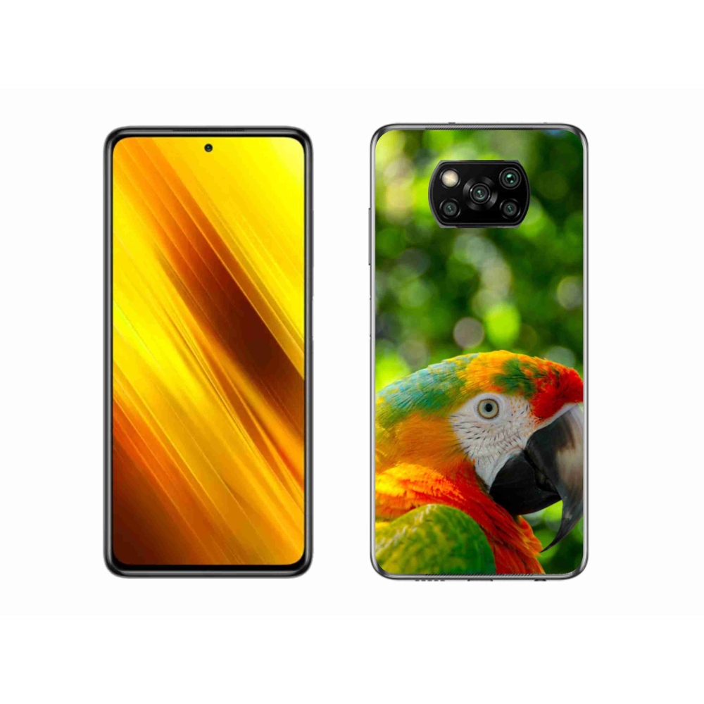 Gelový kryt mmCase na Xiaomi Poco X3 - papoušek ara 3