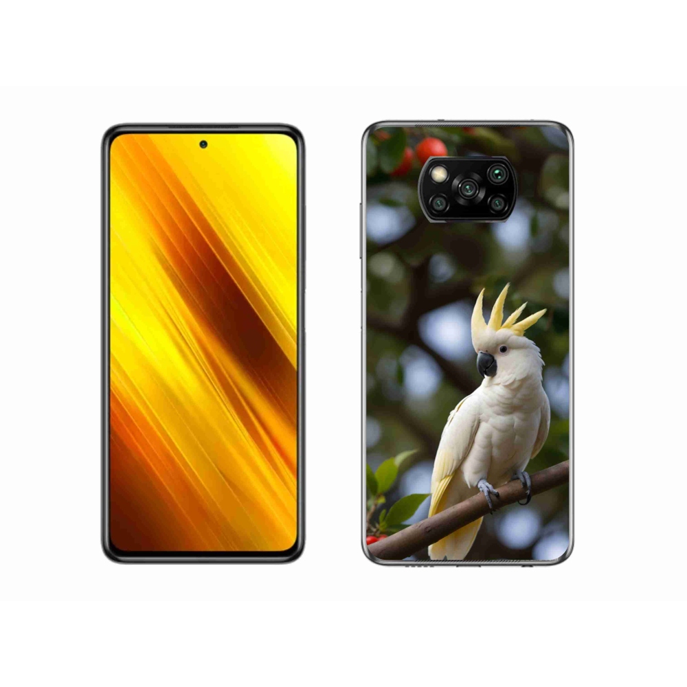 Gelový kryt mmCase na Xiaomi Poco X3 - papoušek kakadu 3