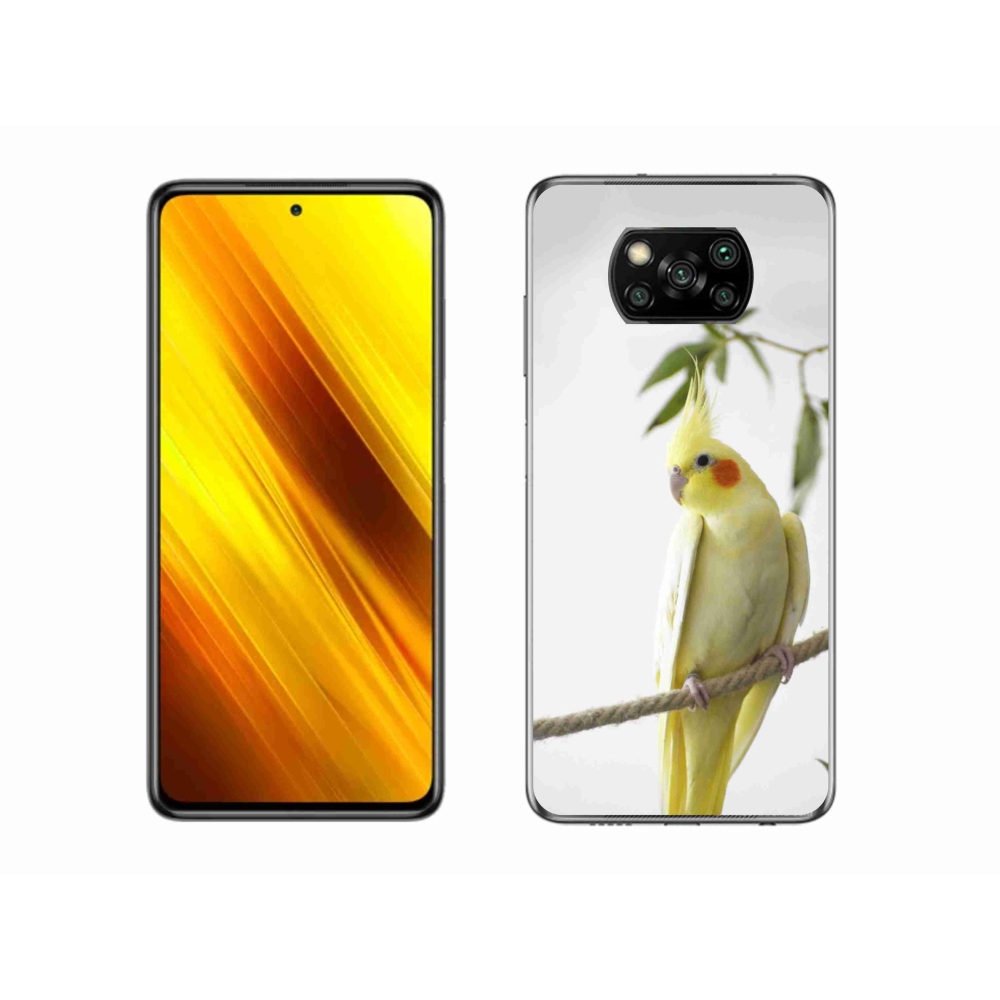 Gelový kryt mmCase na Xiaomi Poco X3 - papoušek korela chocholatá